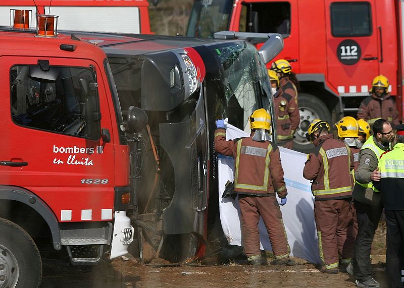 Accidente de autobús en Tarragona