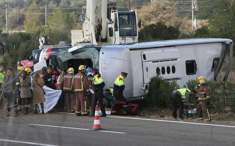 Accidente de autobús en Tarragona