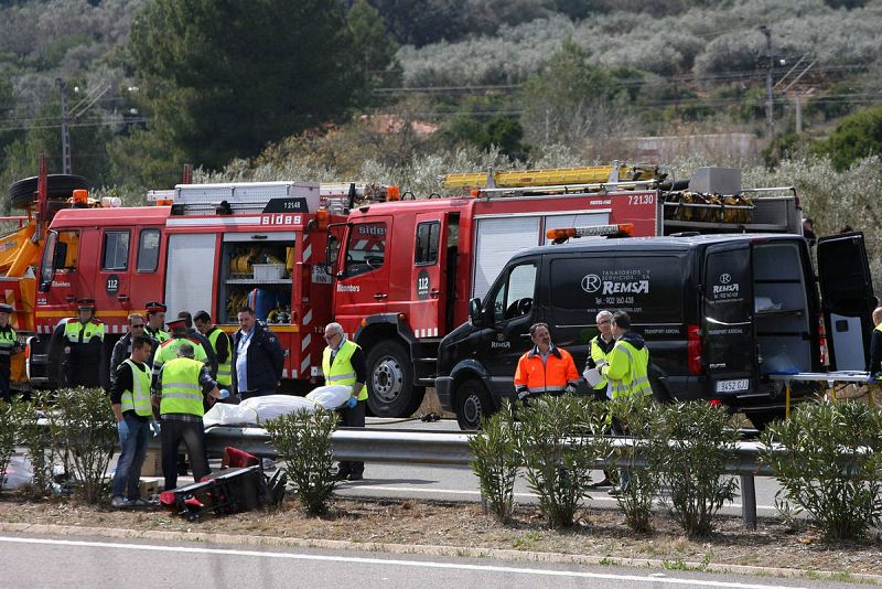 Accidente de autobús en Tarragona