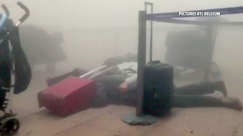 Las dos explosiones han tenido lugar en la terminal de salidas del aeropuerto internacional de Zaventem.