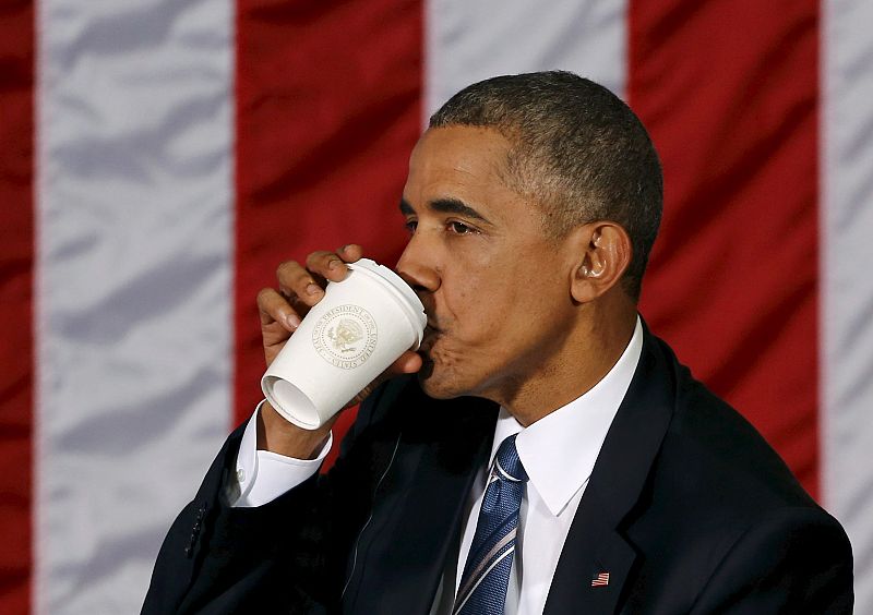 U.S. President Barack Obama attends a meeting with entrepreneurs in Havana