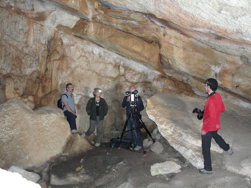 En la cueva de El Toro en el Torcal