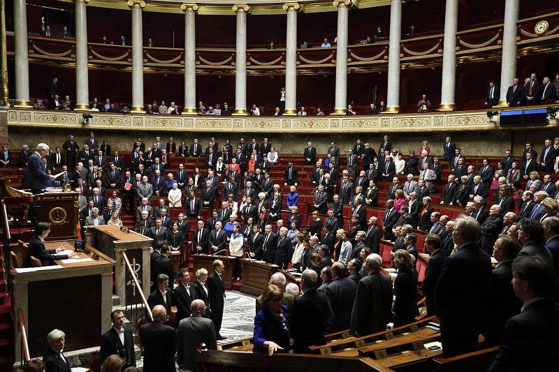 Los diputados franceses también han mostrado su repulsa a los atentados de la capital belga.