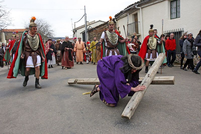 Pasión viviente en la localidad salmantina de Serradilla del Arroyo