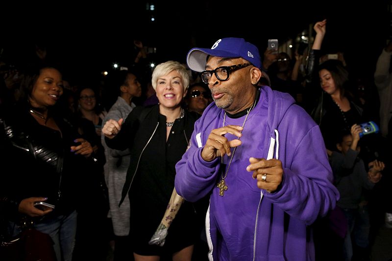 Spike Lee, en una fiesta improvisada