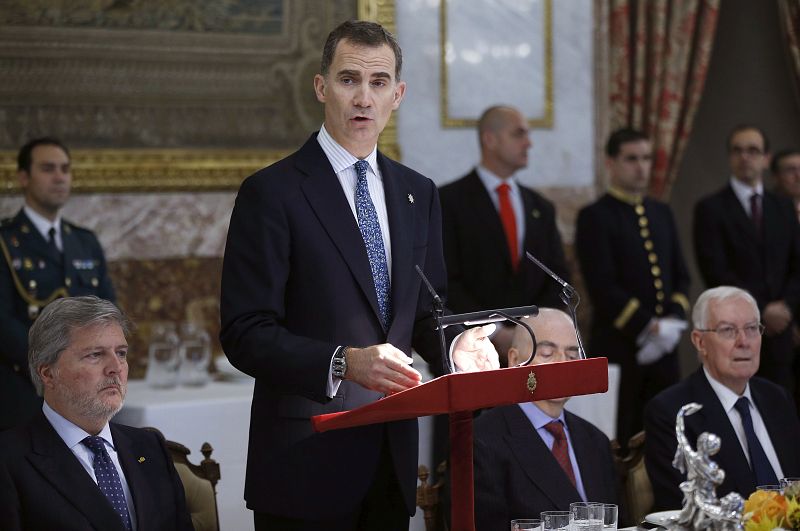 Almuerzo en el Palacio Real previo a la entrega del Cervantes