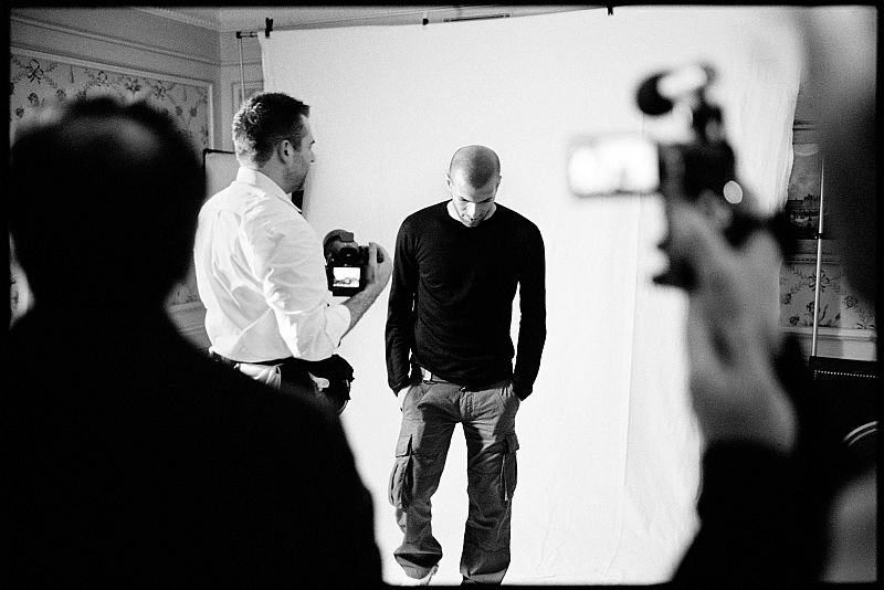 Zidane en uno de los retratos de Bordas