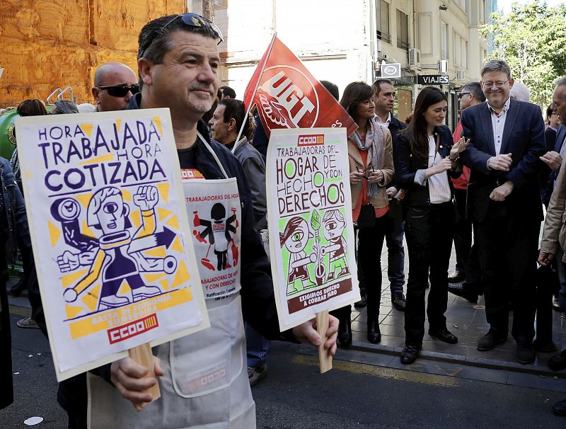 El president de la Generalitat Valenciana, Ximo Puig, y la consellera de Sanidad, Carm