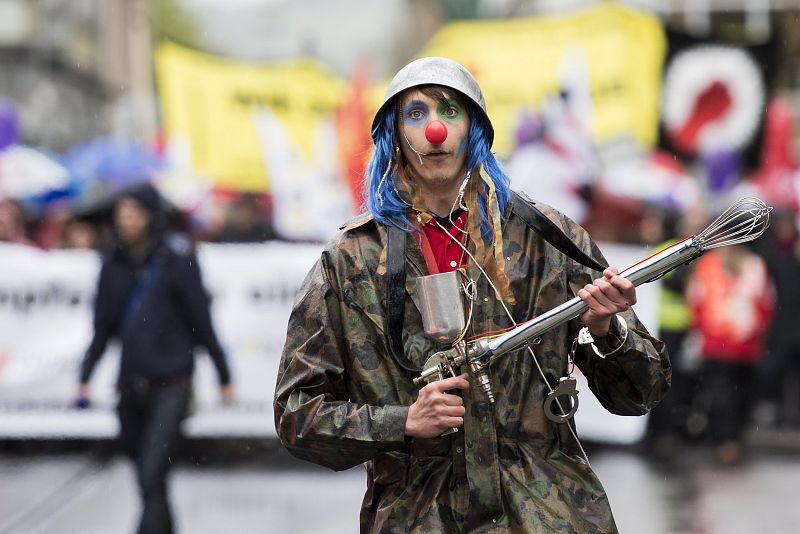 May Day rally in Zuerich