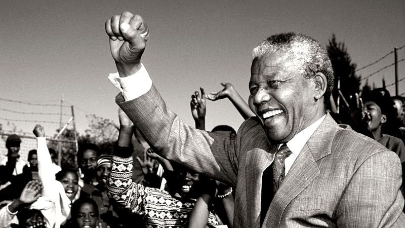 El líder sudafricano Nelson Mandela