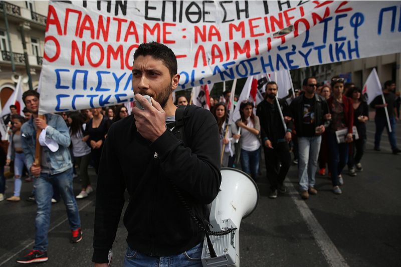 Manifestaciones en Grecia contra la reforma de las pensiones