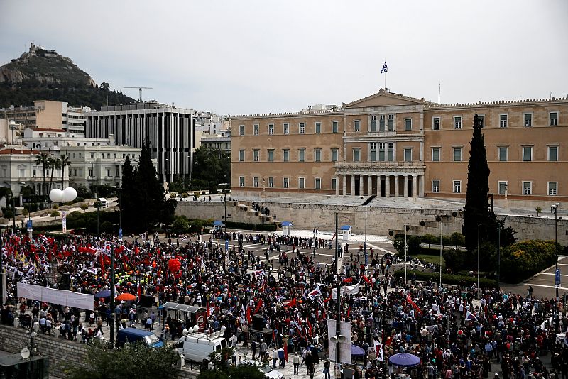 Manifestaciones en Grecia contra la reforma de las pensiones