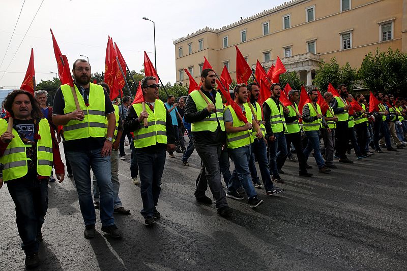 Manifestaciones en Grecia contra la reforma de las pensiones