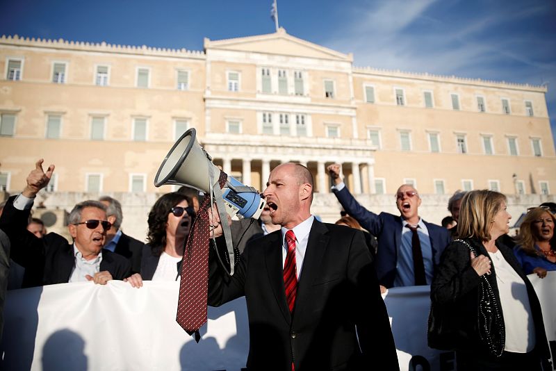 Manifestaciones en Grecia contra la reforma de las pensiones