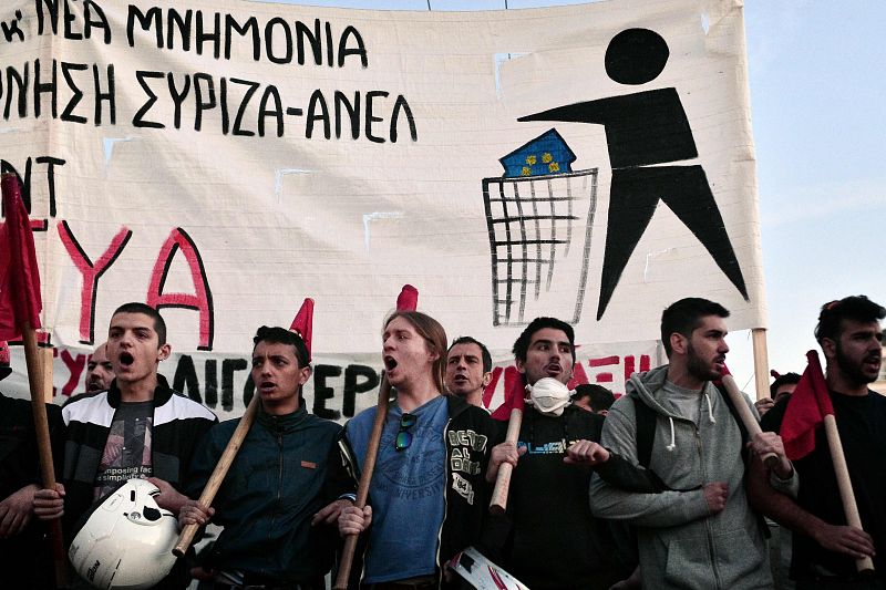 Manifestaciones en Grecia contra la reforma de las pensiones