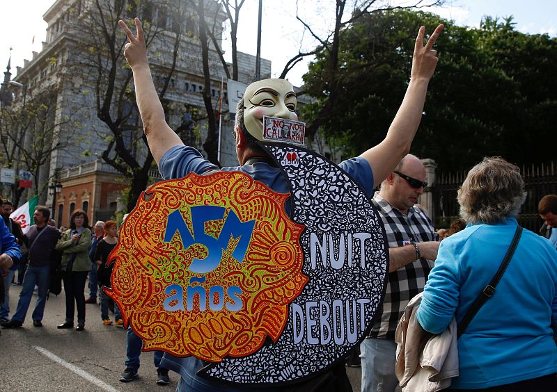 El movimiento 15M vuelve a las calles