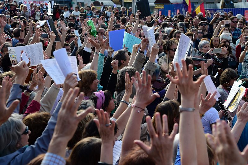 El movimiento 15M vuelve a las calles