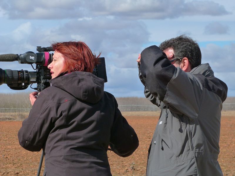 Esperando que pase el bibliobús