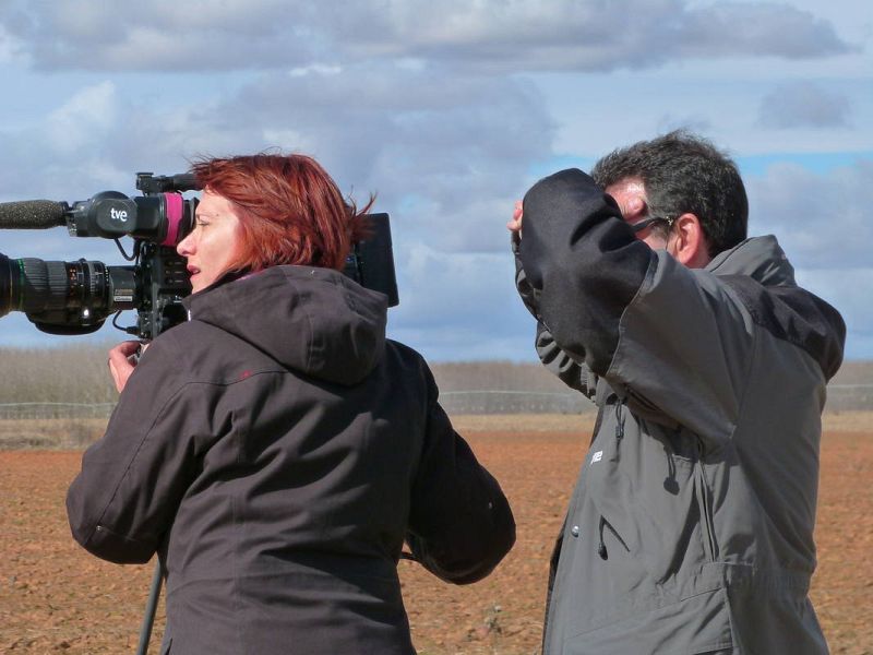 Esperando que pase el bibliobús