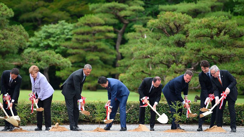 Los líderes del G7 visitan el santuario de Ise, cuna espiritual de Japón