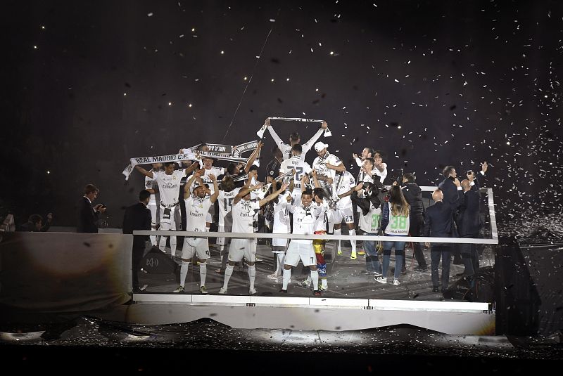 El Madrid celebra la Champions por toda la ciudad