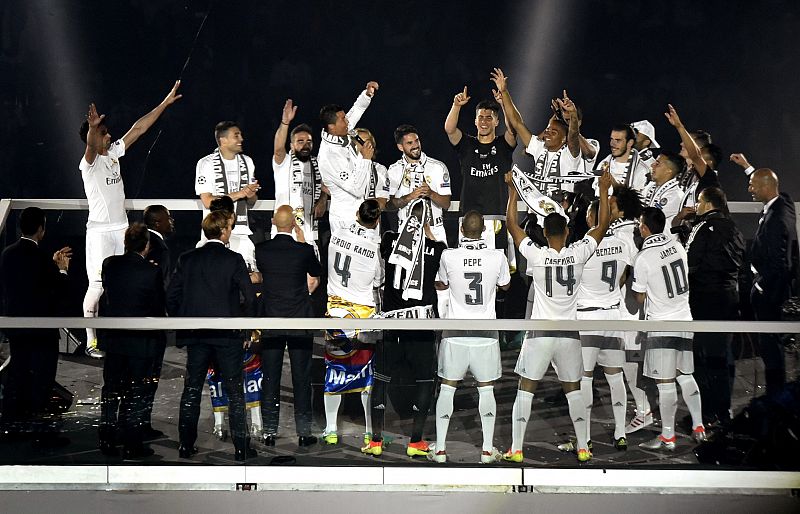 El Madrid celebra la Champions por toda la ciudad