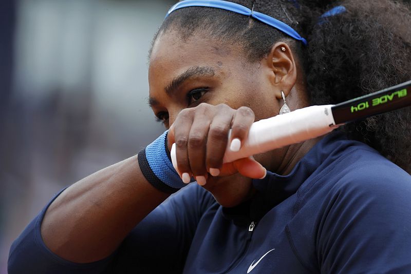 Serena Williams durante la final ante Muguruza.