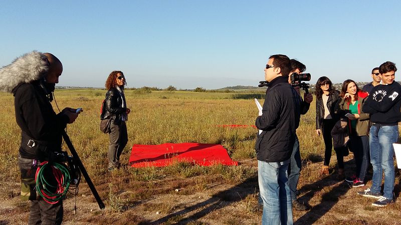 Parte del equipo del programa en una de las grabaciones.