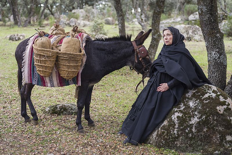Águila Roja - Flora, con su burro
