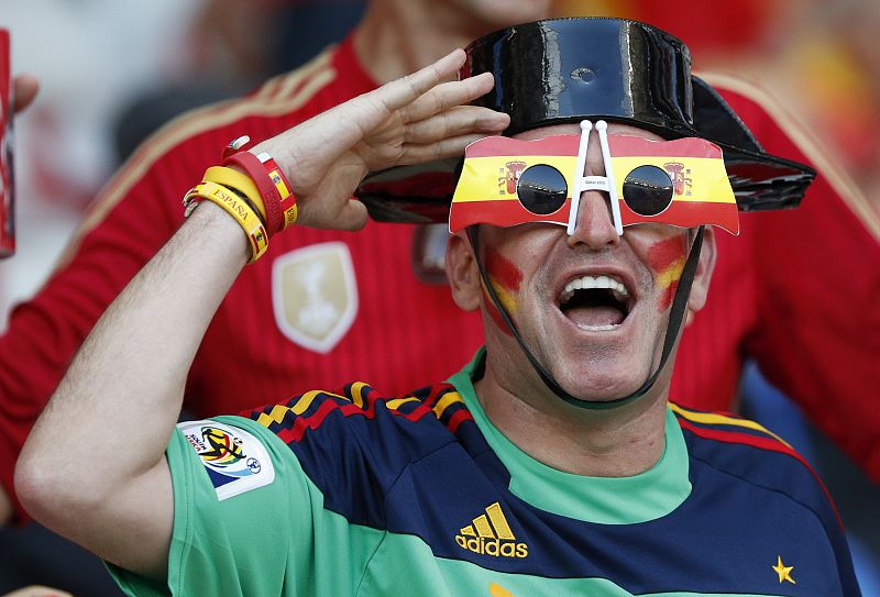 Un seguidor español, listo para el España-Turquía