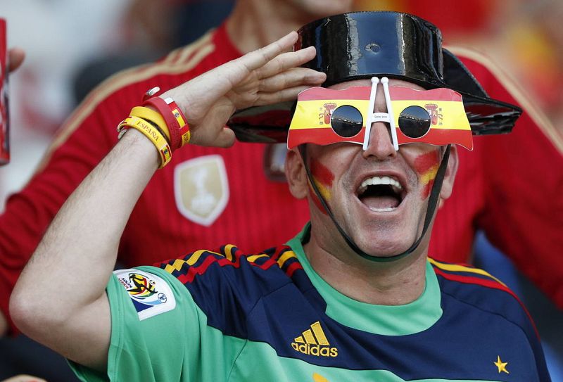 Un seguidor español, listo para el España-Turquía