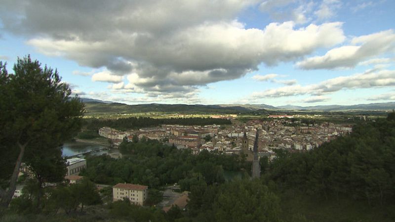 Sangüesa, Navarra. Históricamente ha sufrido inundaciones por las crecidas del río Aragón.