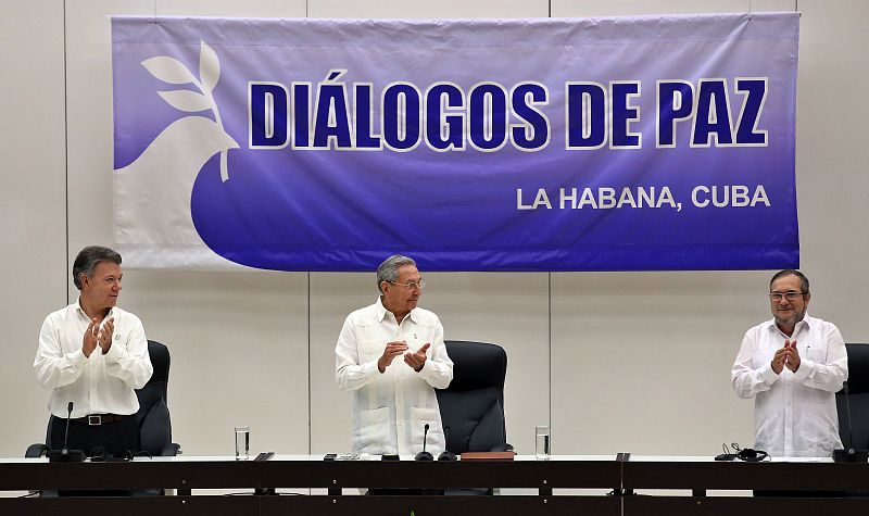 COMIENZA EN LA HABANA LA CEREMONIA DEL ACUERDO PARA CESE DEL FUEGO EN COLOMBIA