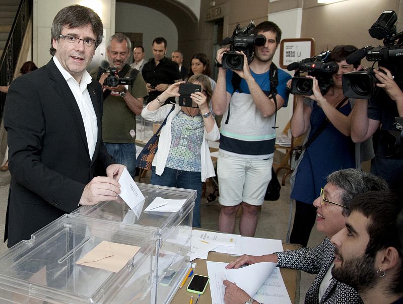 El presidente de la Generalitat, Carles Puigdemont