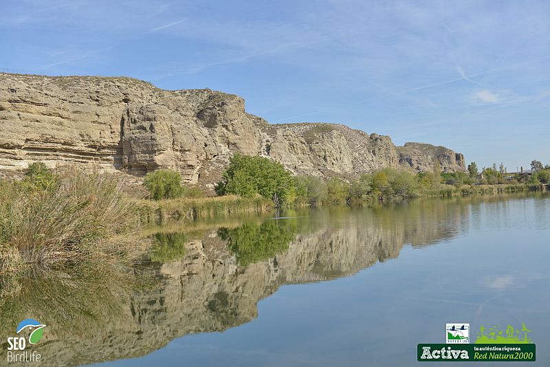 Paisaje de los cortados y cantiles del Jarama