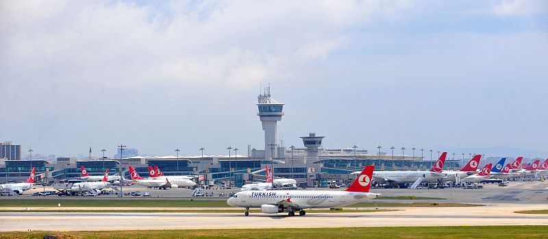 Imagen de archivo de las pistas del aeropuerto Atatürk.