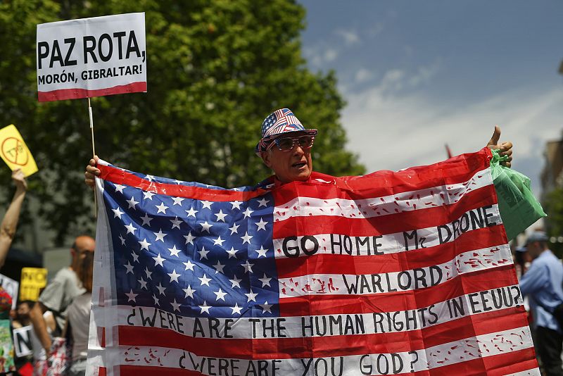 Protestas contra la visita de Obama