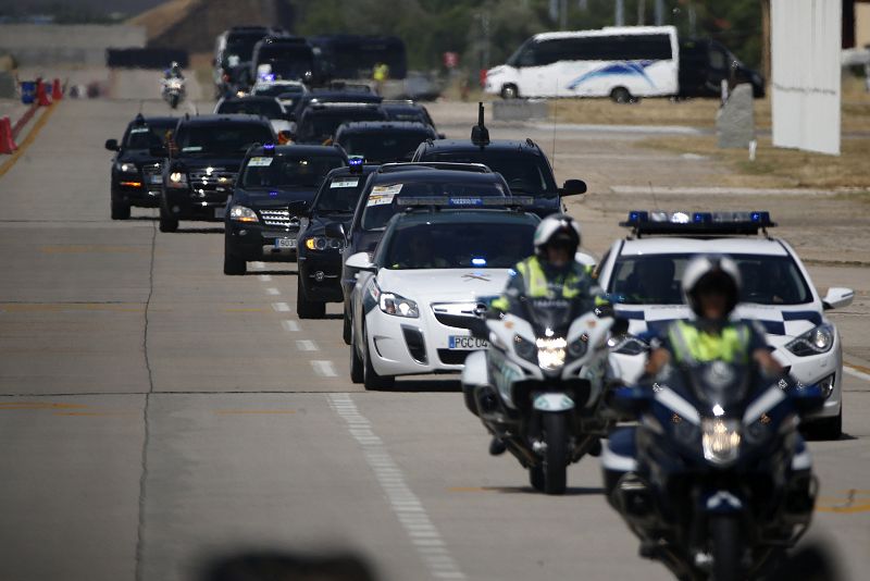 La caravana del presidente