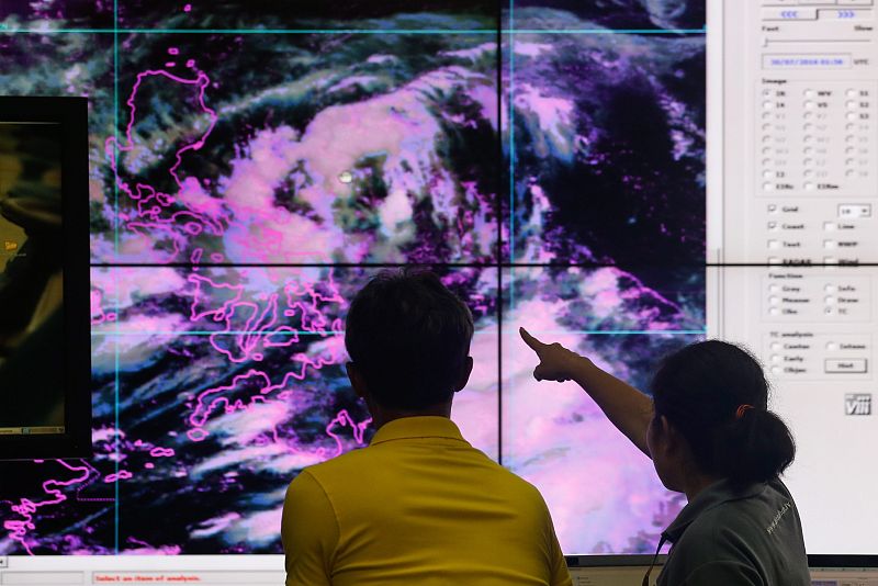 Tropical depression Carina in the Philippines
