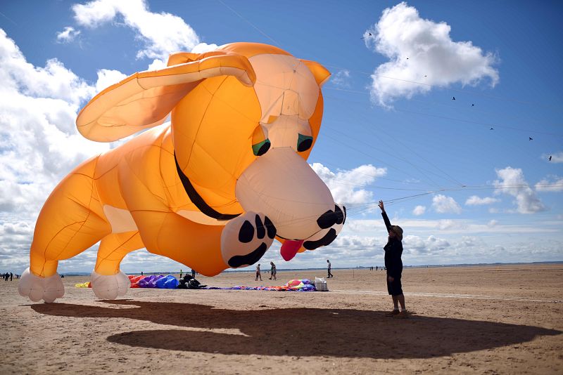 Festival de cometas en el noroeste de Inglaterra