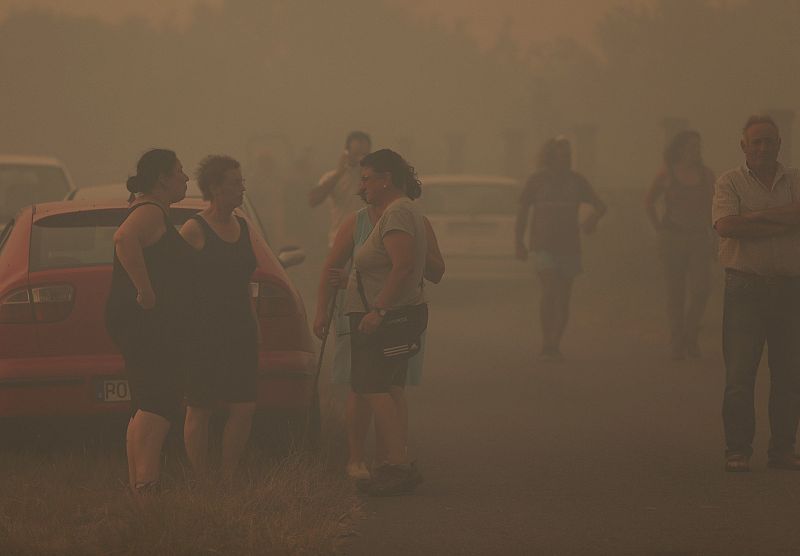 Activo un incendio en Cotobade y otro en Caldas de Reis, Pontevedra
