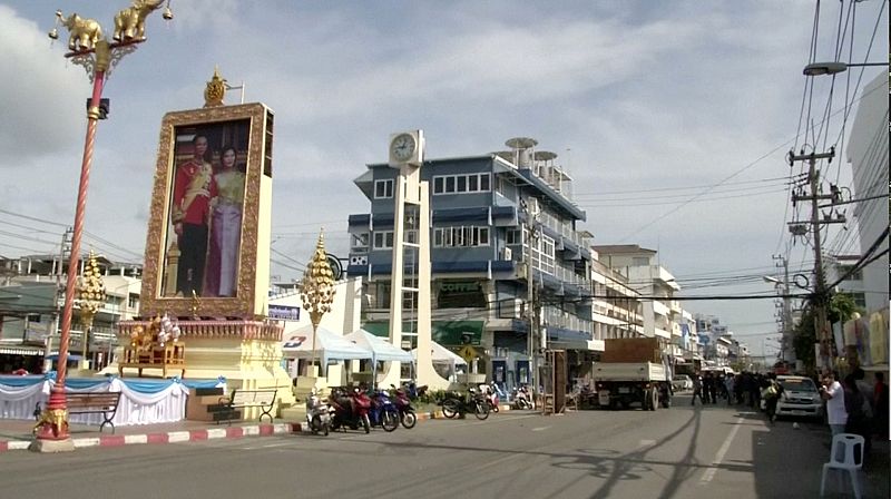 Torre del Reloj de Hua Hin, área donde explotó una de las bombas