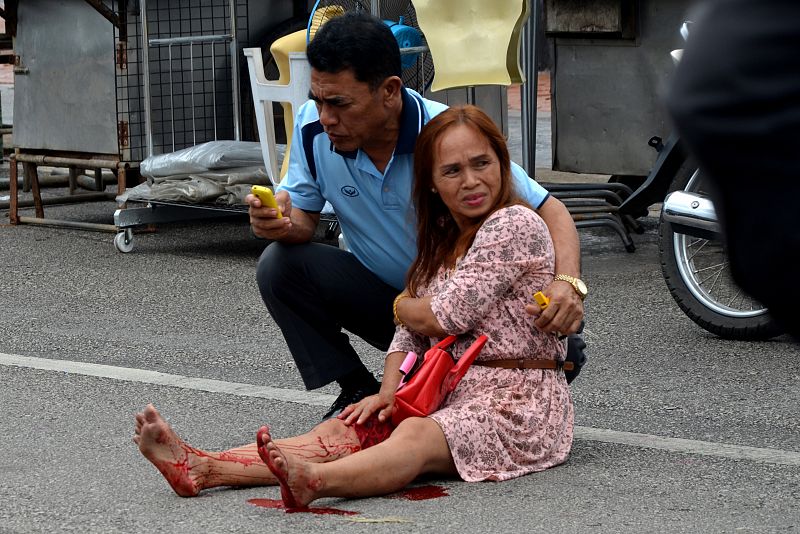 Una mujer herida en la cadena de explosiones registrada en Tailandia