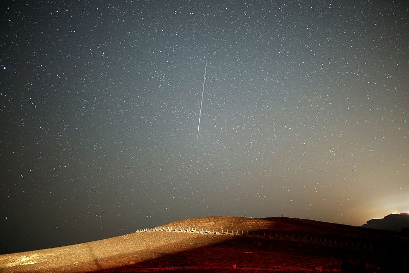 El cielo sobre el cráter Ramon en Israel