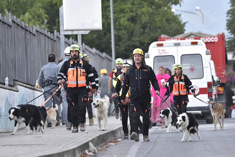 1.200 Personas han pasado la noche en tiendas tras el terremoto en Italia