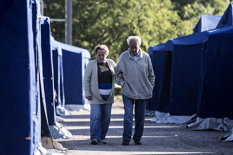 1.200 Personas han pasado la noche en tiendas tras el terremoto en Italia