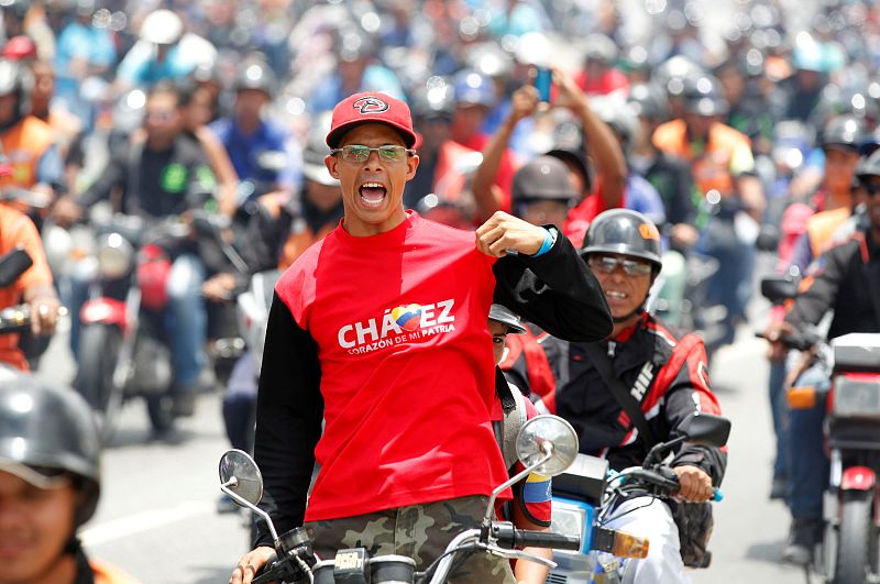 Partidarios del presidente venezolano