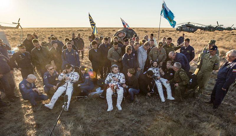 Los astronautas de la Estación Espacial Internacional han regresado a la Tierra tras 172 días en el espacio