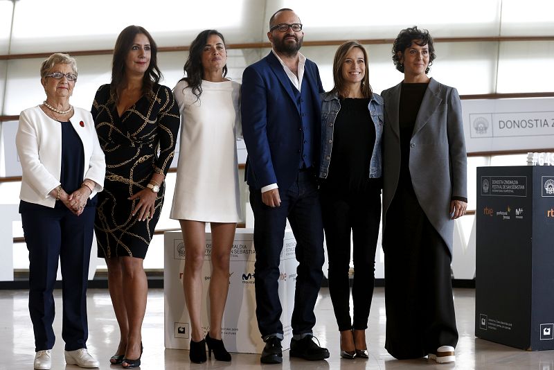 Reparto de 'El Guardián Invisible' en San Sebastián