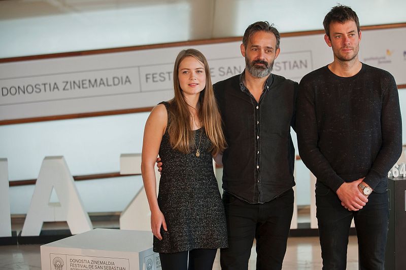 El equipo de 'Eidurinn/The Oath' en San Sebastián